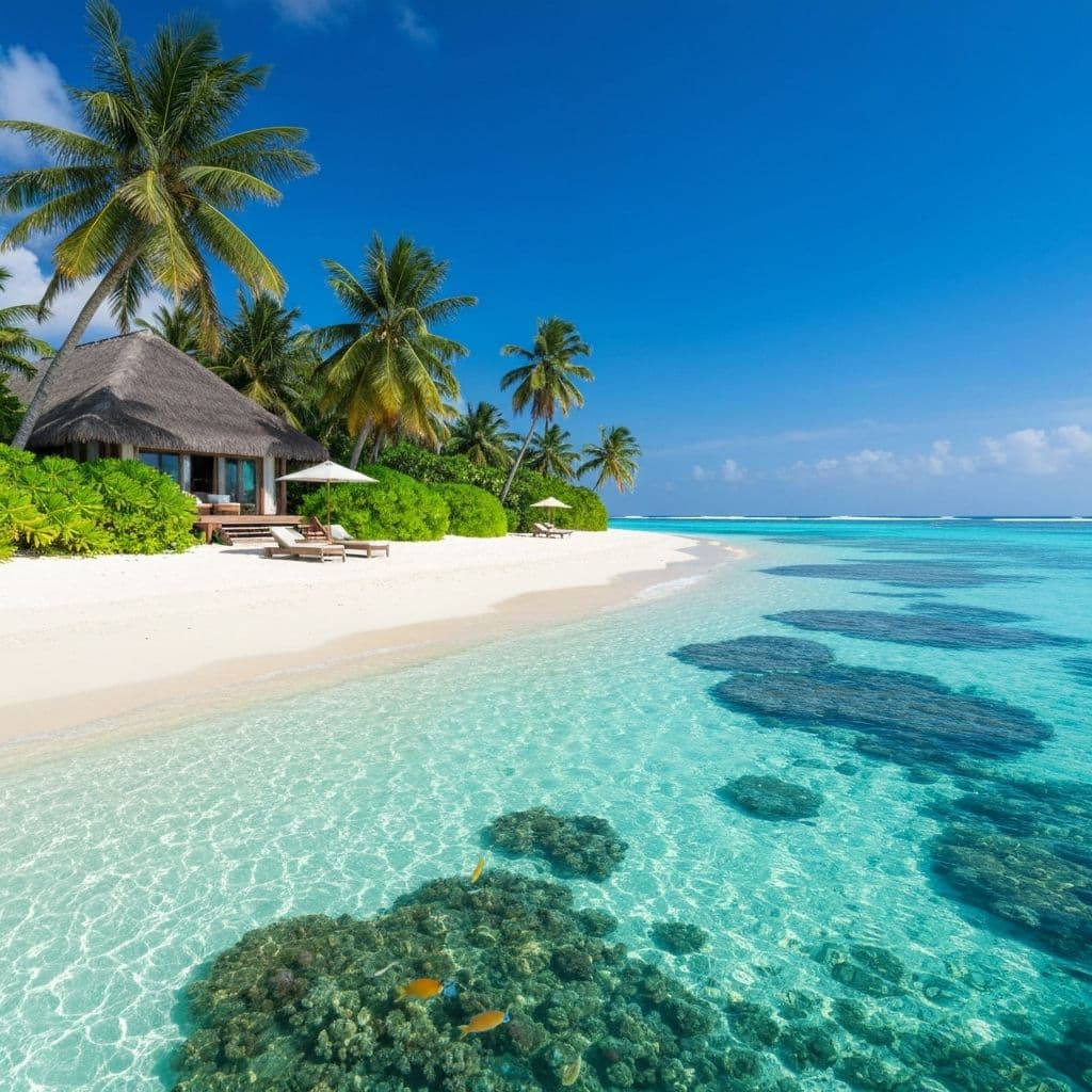 Pristine Indian Ocean beach